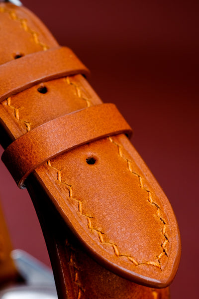Bespoke Watch Strap in Golden Barenia