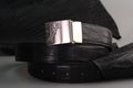 Bespoke Reversible Belt in Black Crocodile & Chestnut Brown Epsom