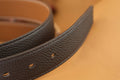 Bespoke Reversible Belt in Black & Chestnut Brown Togo