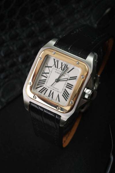 Bespoke Watch Strap in Black Crocodile