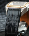 Bespoke Watch Strap in Black Crocodile
