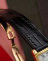 Bespoke Watch Strap in Black Crocodile