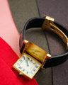 Bespoke Watch Strap in Black Crocodile