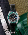 Bespoke Watch Strap in Black Crocodile