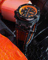 Bespoke Watch Strap in Black Crocodile