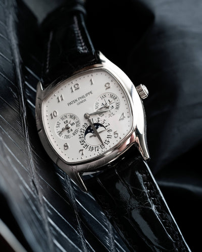 Bespoke Watch Strap in Black Crocodile
