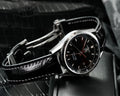 Bespoke Watch Strap in Black Crocodile