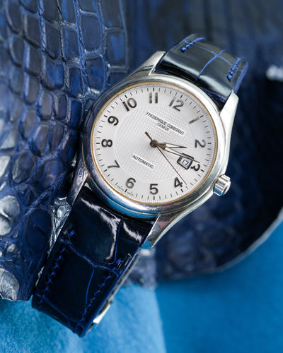 Bespoke Watch Strap in Electric Blue Crocodile