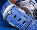 Bespoke Watch Strap in Baby Blue Himalayan Crocodile