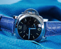 Bespoke Watch Strap in Baby Blue Himalayan Crocodile