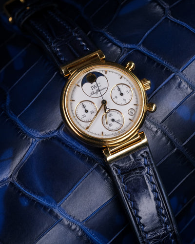 Bespoke Watch Strap in Navy Blue Crocodile