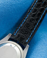 Bespoke Watch Strap in Electric Blue Crocodile