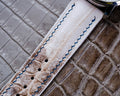 Bespoke Watch Strap in Natural Himalayan Crocodile
