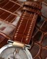 Bespoke Watch Strap in Brown Crocodile