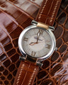 Bespoke Watch Strap in Brown Crocodile