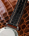 Bespoke Watch Strap in Brown Crocodile