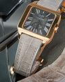 Bespoke Watch Strap in Grey Himalayan Crocodile