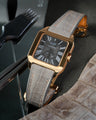 Bespoke Watch Strap in Grey Himalayan Crocodile