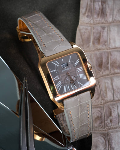 Bespoke Watch Strap in Grey Himalayan Crocodile