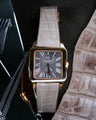 Bespoke Watch Strap in Grey Himalayan Crocodile