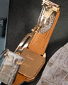 Bespoke Watch Strap in Grey Himalayan Crocodile