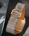 Bespoke Watch Strap in Grey Himalayan Crocodile