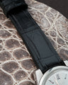 Bespoke Watch Strap in Black Crocodile