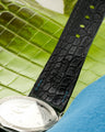 Bespoke Watch Strap in Pine Green Alligator