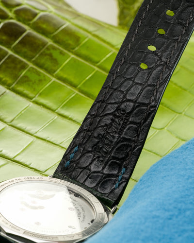 Bespoke Watch Strap in Pine Green Alligator