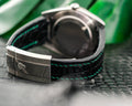 Bespoke Watch Strap in Hunter Green Crocodile