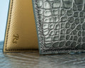 Bespoke Bifold Wallet in Grey Alligator