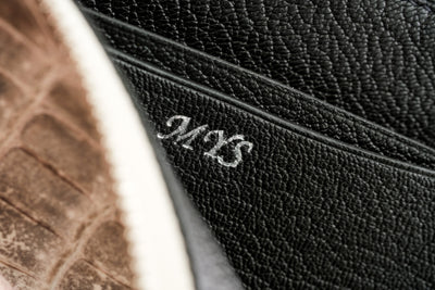 Bespoke Zipper Wallet in Natural Himalayan Crocodile