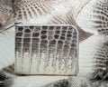 Bespoke Zipper Wallet in Natural Himalayan Crocodile