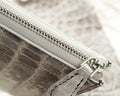 Bespoke Zipper Wallet in Natural Himalayan Crocodile