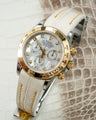 Bespoke Watch Strap in Natural Himalayan Crocodile