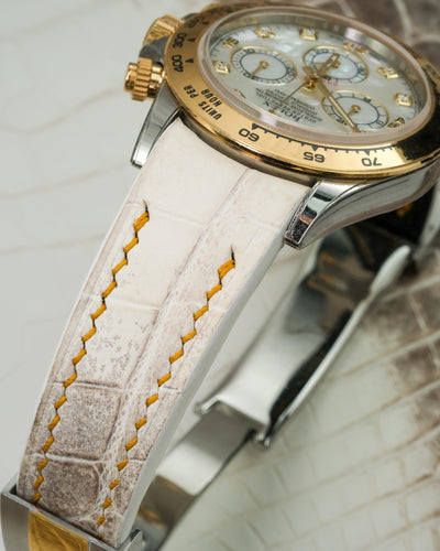 Bespoke Watch Strap in Natural Himalayan Crocodile