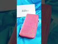 Bespoke Long Wallet in Pink with Gold Pink Alligator