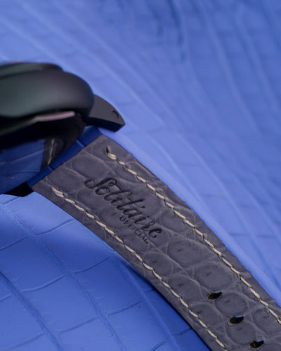 Bespoke Watch Strap in Lavender Purple Alligator