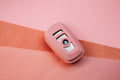 Bespoke Key Fob Cover in Baby Pink Nappa