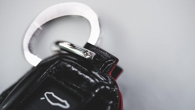Bespoke Key Fob Cover in Black Crocodile