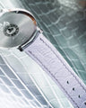 Bespoke Watch Strap in Metallic Silver Alligator