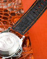Bespoke Watch Strap in Orange Himalayan Crocodile