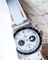Bespoke Watch Strap in White Crocodile