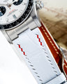 Bespoke Watch Strap in White Crocodile