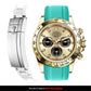 Solitaire Rubber strap for Rolex Daytona (Deployant Clasp)