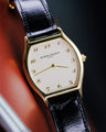 Bespoke Watch Strap in Black Box Leather