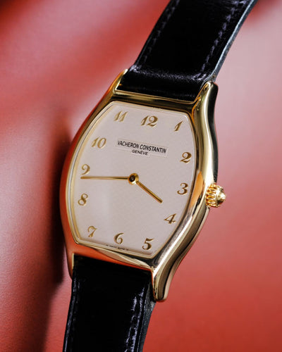 Bespoke Watch Strap in Black Box Leather