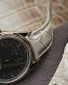 Bespoke Watch Strap in Grey Himalayan Crocodile