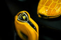 Bespoke Key Fob Covers in Yellow Nappa & Yellow Crocodile