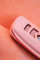 Bespoke Key Fob Cover in Baby Pink Nappa